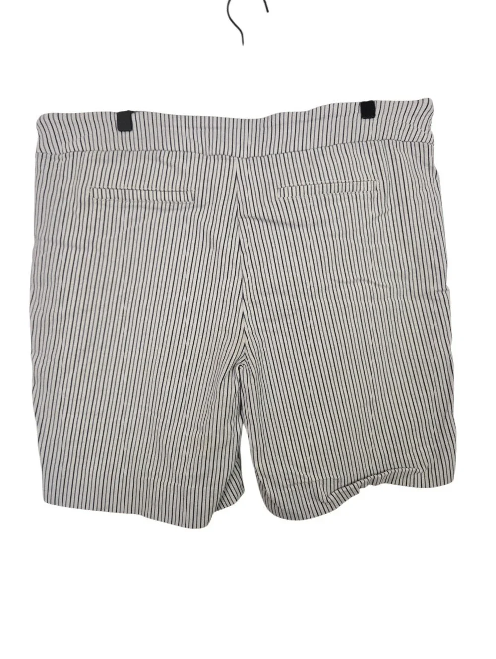 🤍💙 Hilary Radley Striped Pull-On Bermuda Shorts Plus Size XXL
